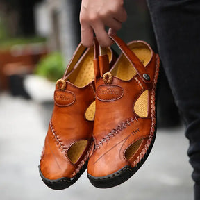 Bella Offerta | Sandali casual da uomo in morbida pelle di alta qualità – CloudWay