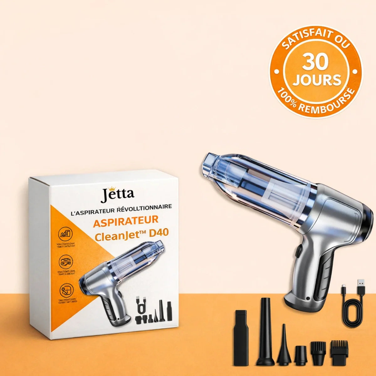 Bella Offerta | Aspirapolvere per Auto Senza Fili – CleanJet™ D40