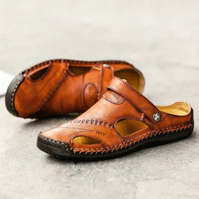 Bella Offerta | Sandali casual da uomo in morbida pelle di alta qualità – CloudWay