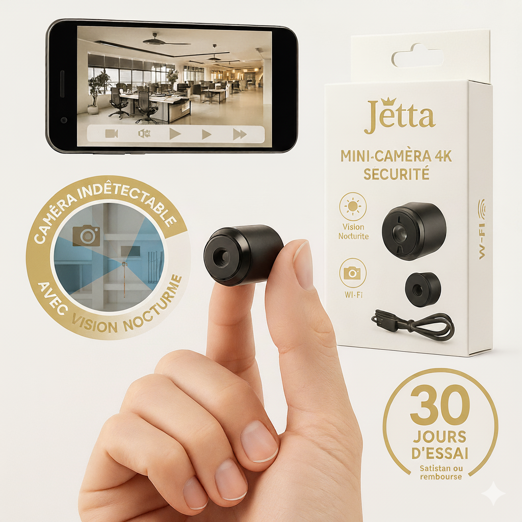 Bella Offerta | SpyBella™ 4K – Mini Telecamera Spia Indetectabile con Visione Notturna e Wi-Fi | Paga 1, Ricevi 2