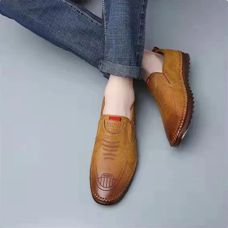 Bella Offerta | Mocassini slip-on in pelle da uomo
